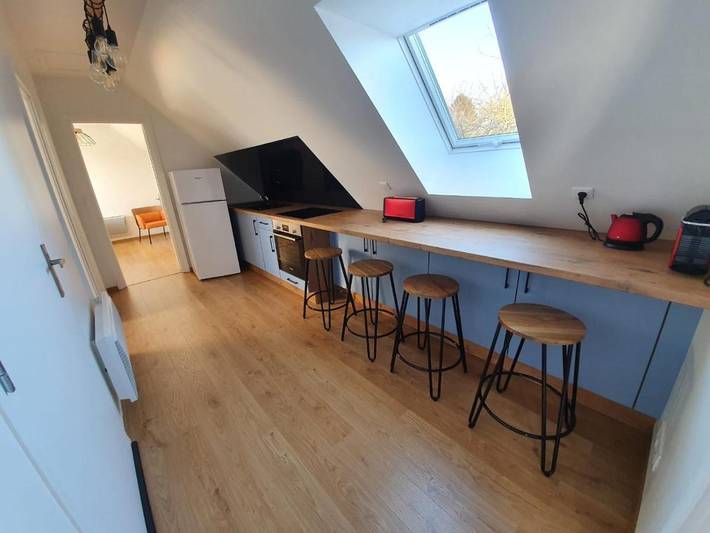 Location de vacances pour 4 personnes, avec terrasse à Tourville-la-Chapelle