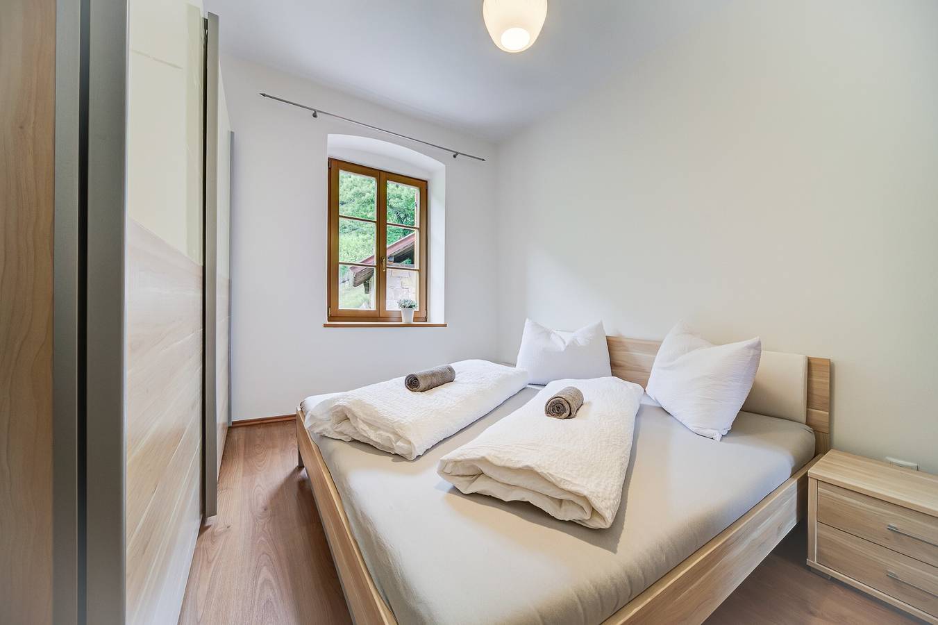Ganze Wohnung, Ferienwohnung 'Linslhof Quarz' mit Bergblick, Gemeinschaftsterrasse und Wlan in Terlan, Sarntaler Alpen