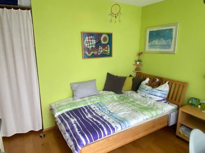Ganze Ferienwohnung, Panorama-Gästestudio im Penthouse: Privatbad, Balkon & Küche - Gästestudio innerhalb Privat-Penthousewohnung in Bregenzerwald (Vorarlberg), Alberschwende