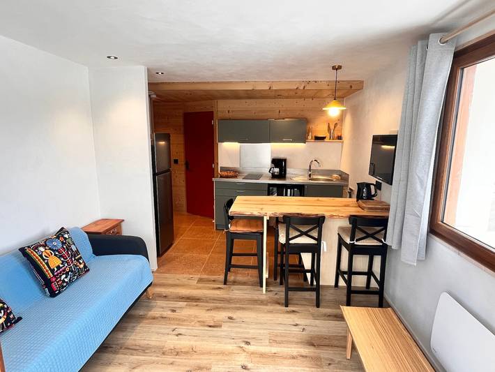Gîte pour 4 personnes, avec balcon, adapté aux familles dans Station Aillons Margeriaz