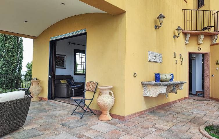 Apartment mit Meerblick, WiFi, AC, Parkplatz und Garten in Sciacca, Agrigento Provinz