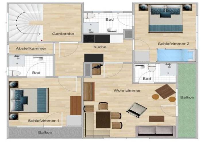 Ferienwohnung für 7 Personen, mit Garten und Ausblick in Kaunertal - 4