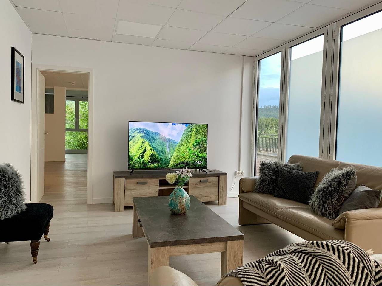 Ferienhaus 'Große Freiheit Barrierefrei Xxl Loft' mit Bergblick, privater Terrasse und Wlan in Schauenburg, Hessisches Bergland