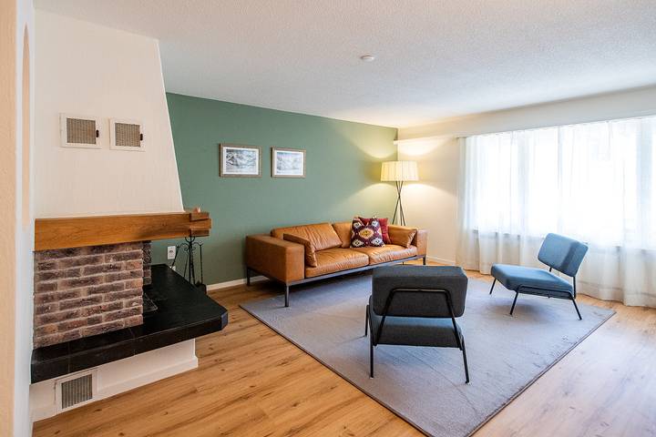 Ferienwohnung für 6 Personen, mit Sauna und Garten sowie Ausblick in Davos