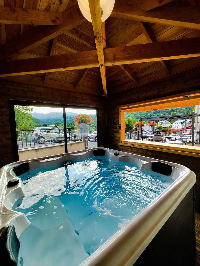Hôtel pour 2 personnes, avec terrasse et jacuzzi dans Lac Chambon - 2