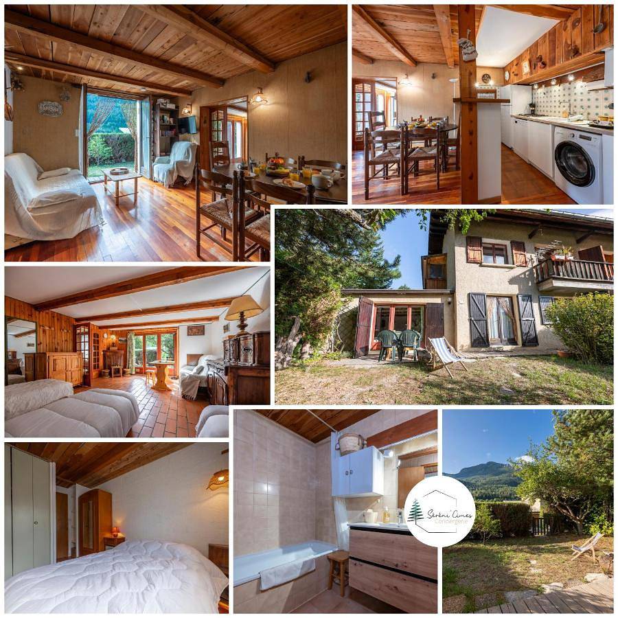 Appartement entier, Two-Bedroom Apartment with Garden View in Les Thuiles, Val d’Allos