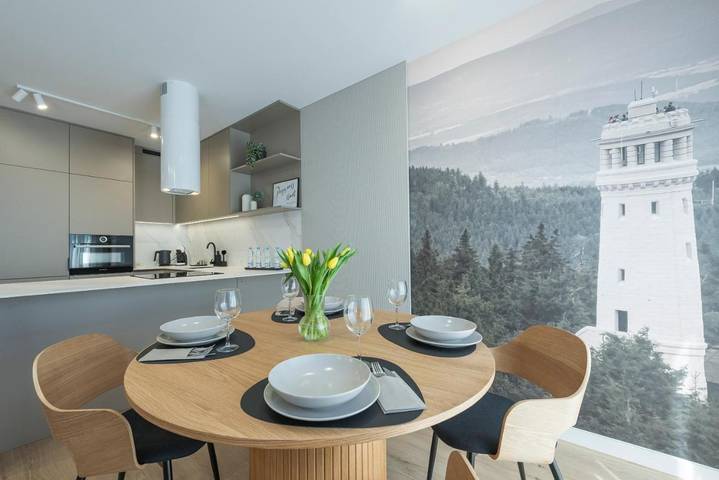 Apartament wakacyjny dla 5 osób, z Balkon i Widok w Dzierżoniów