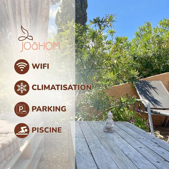Location de vacances pour 5 personnes, avec jardin ainsi que terrasse et piscine, animaux acceptés à Fitou
