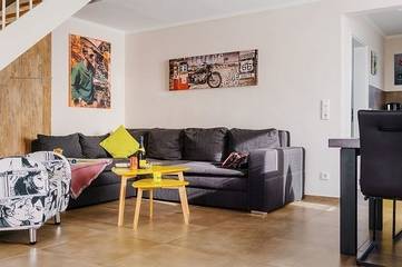 Ferienhaus für 6 Personen, mit Terrasse und Ausblick sowie Garten, mit Haustier in Sachsen-Anhalt