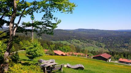Ferienwohnung für 3 Personen, mit Ausblick und Sauna sowie Garten in Philippsreut