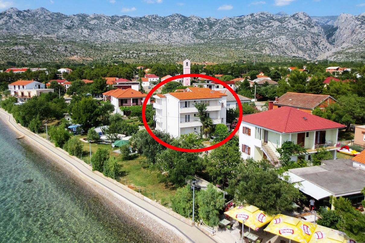 Ganze Wohnung, 1-Zimmer-Ferienwohnung am Strand Seline, Paklenica A-6440-a in Starigrad, Zadar