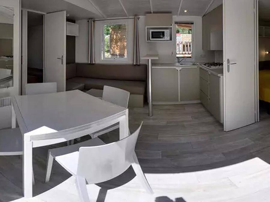 Camping Les Airelles - Mobilheim 6 personen - Confort 4 Zimmer 6 Personen in Baratier, Nationalpark Écrins