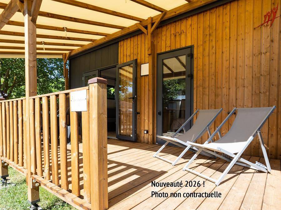 Flower Camping Provence Vallée - Mobilheim 2 personen - Mobilheim Premium 1 Zimmer in Manosque, Regionaler Naturpark Luberon