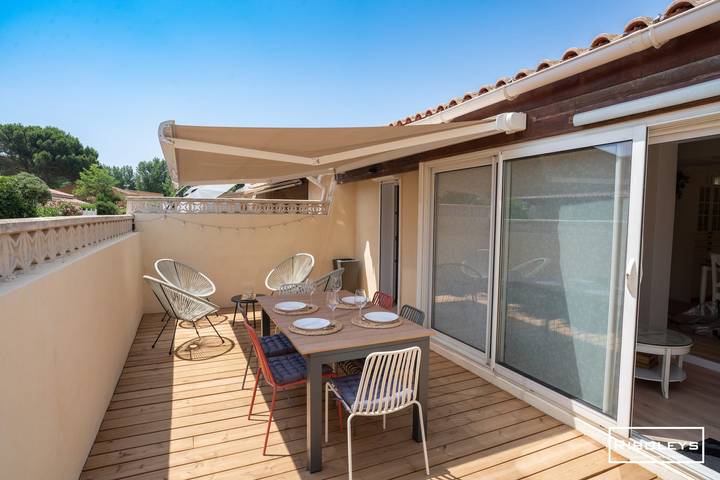 Maison de vacances pour 4 personnes, avec terrasse, adapté aux familles dans Vias Plage