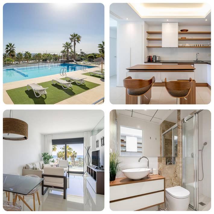 Ferienwohnung für 4 Personen, mit Balkon und Terrasse sowie Kinderpool in Elche