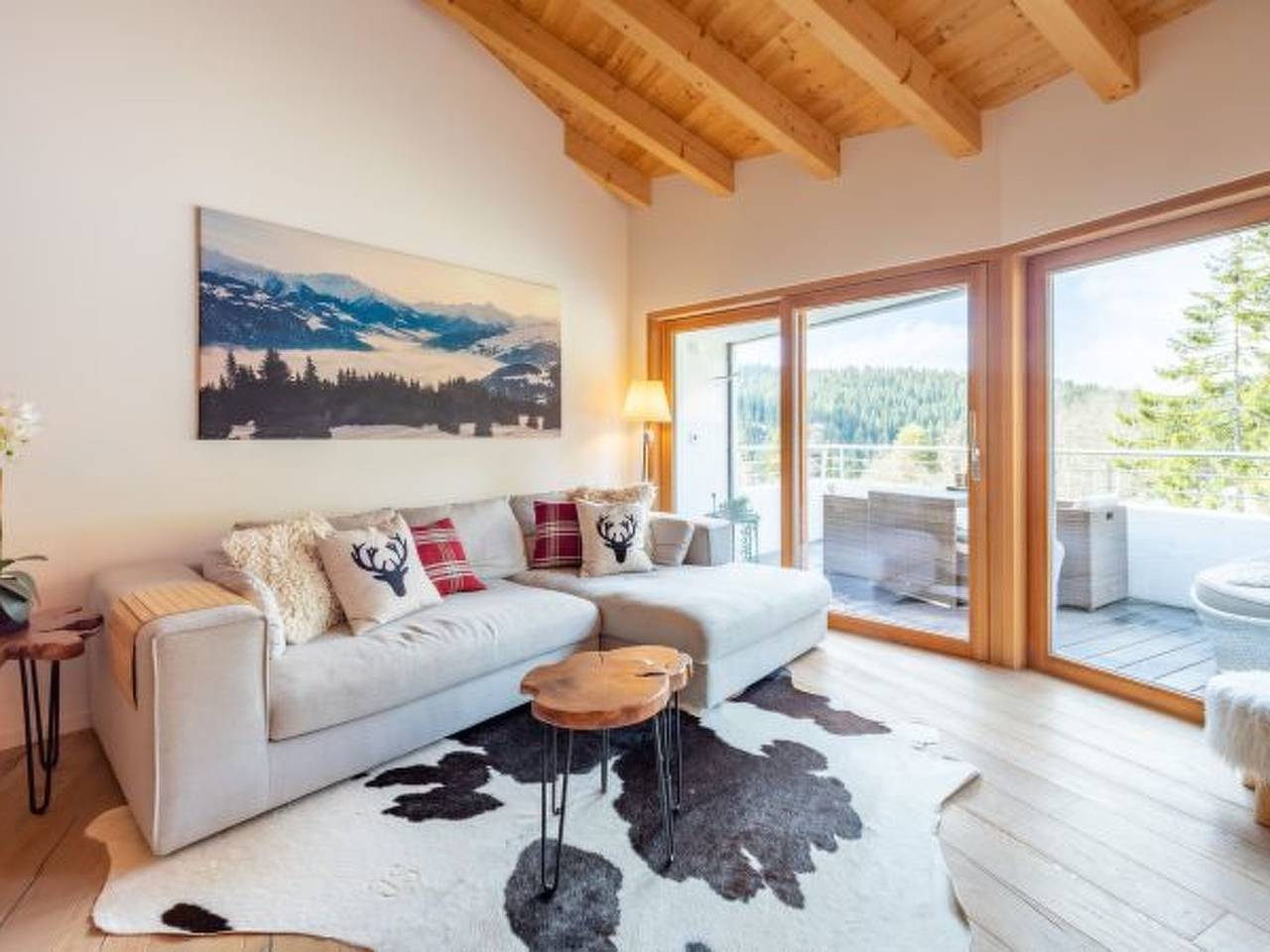 Ganze Wohnung, Ferienwohnung für 5 Personen mit Balkon in Flims-Dorf, Flims