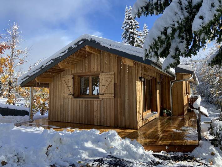 Chalet pour 4 personnes, avec jardin et balcon