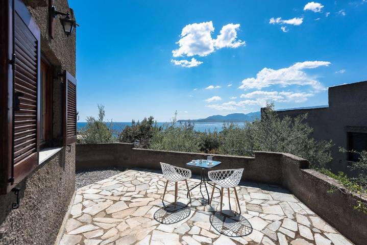 Bungalow für 4 Personen, mit Ausblick und Garten, mit Haustier auf den Peloponnes