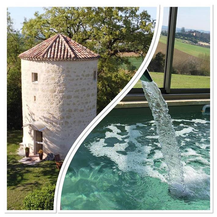 Maison de vacances pour 2 personnes, avec jardin ainsi que vue et piscine