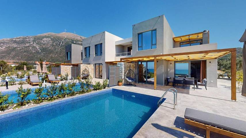 Villa für 4 Personen, mit Pool und Garten sowie Ausblick - 1