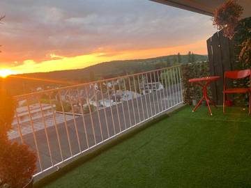 Gîte pour 2 personnes, avec balcon et vue à Chaudfontaine