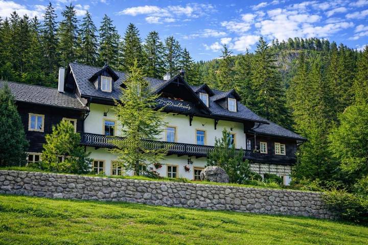 Vakantiewoning voor 4 personen, with tuin and uitzicht op het meer as well as uitzicht in Hinterstoder