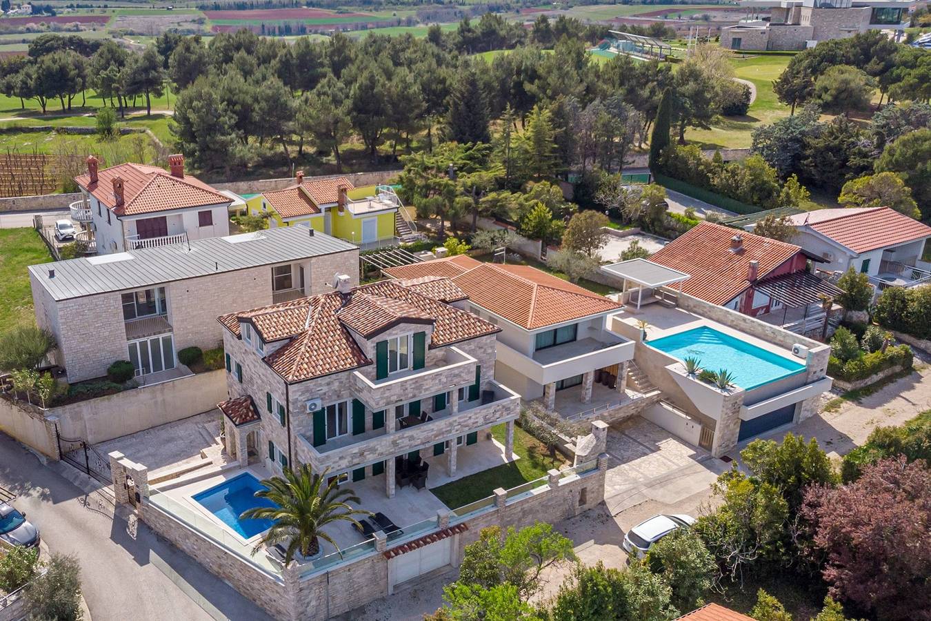 Villa Milena mit Pool und Meerblick in Umag, Umag und Umgebung