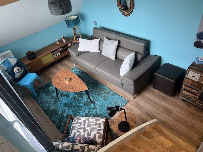Appartement de vacances pour 8 personnes, avec sauna et jardin ainsi que terrasse et jacuzzi