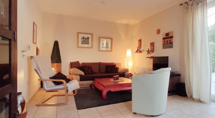 Ferienhaus für 4 Personen, mit Garten und Ausblick