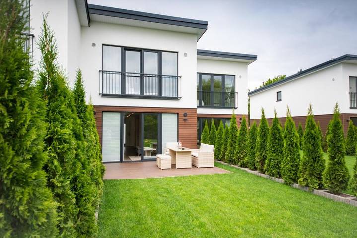 Ferienhaus für 4 Personen, mit Sauna und Garten, mit Haustier