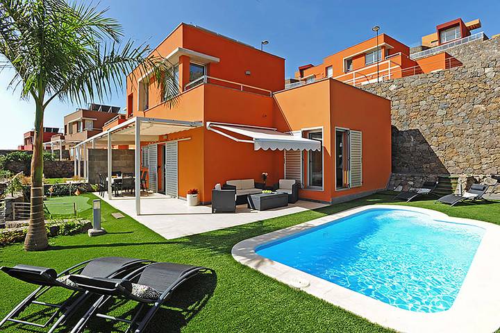 Casa de vacaciones para 4 personas, con Terraza además de Jardín y Vistas en Salobre