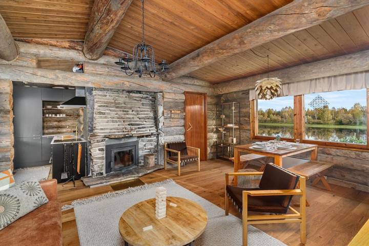Domek letniskowy dla 4 osób, z widok i taras oraz sauna w Finlandia