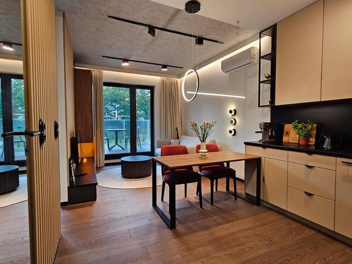 Apartament wakacyjny dla 4 osób, z ogród, zwierzęta dozwolone w Elk