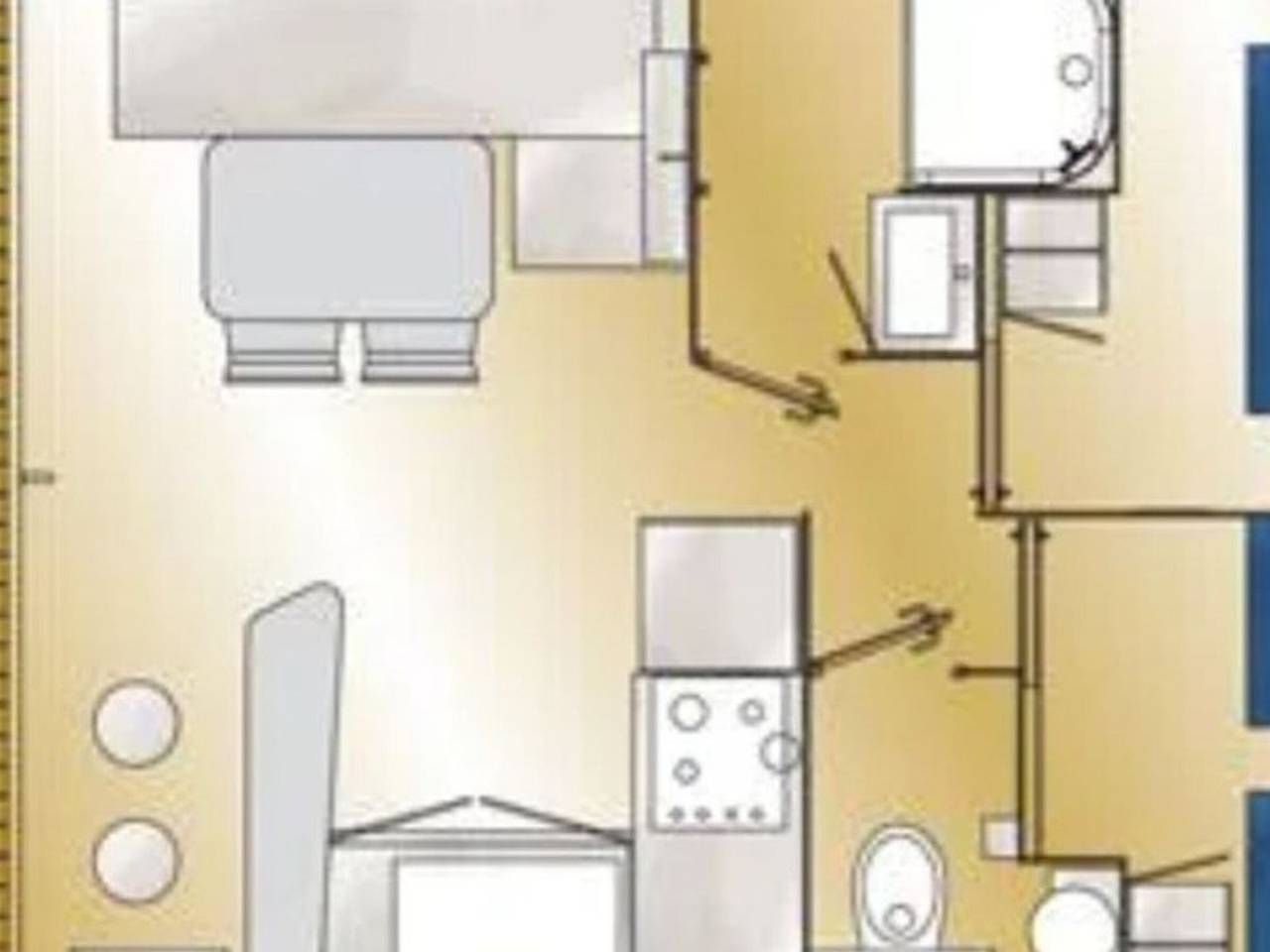 Mobil-home 26m² avec terrasse à Binic pour 5 pers. in Binic, Côte de Goëlo