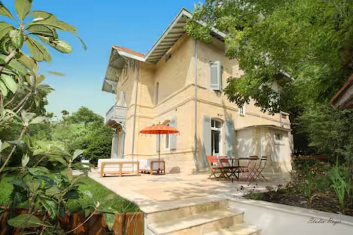 Villa pour 10 personnes, avec jardin, animaux acceptés au Bassin d'Arcachon