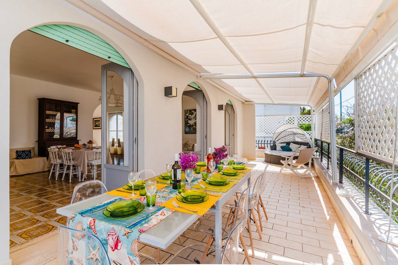 Casa vacanze 'Lola' con terrazza privata, giardino privato e aria condizionata in Porto Cesareo, Golfo di Taranto
