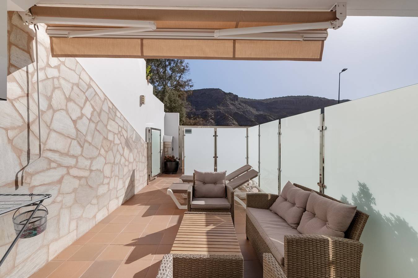 Ganzes Studio, Ferienstudio 'Vv Timón' mit Bergblick, Wlan und Klimaanlage in Puerto de Mogan, Lomo Quiebre