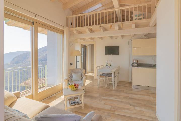 Appartamento vacanze per 4 persone, con vista lago e piscina nonché balcone/terrazza - 1