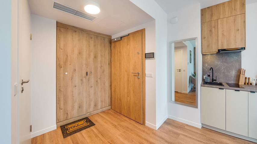 Ferienwohnung für 2 Personen, mit Balkon und Sauna in Mielno