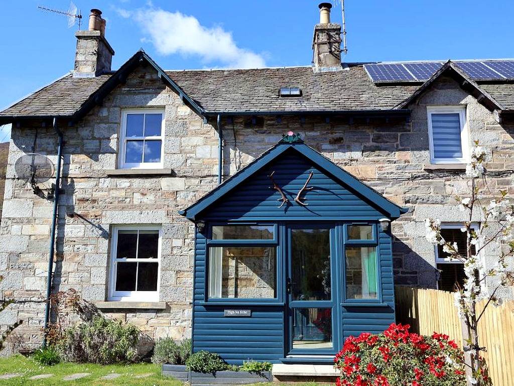Eine traditionelle viktorianische Villa in Kinloch Rannoch in Perthshire