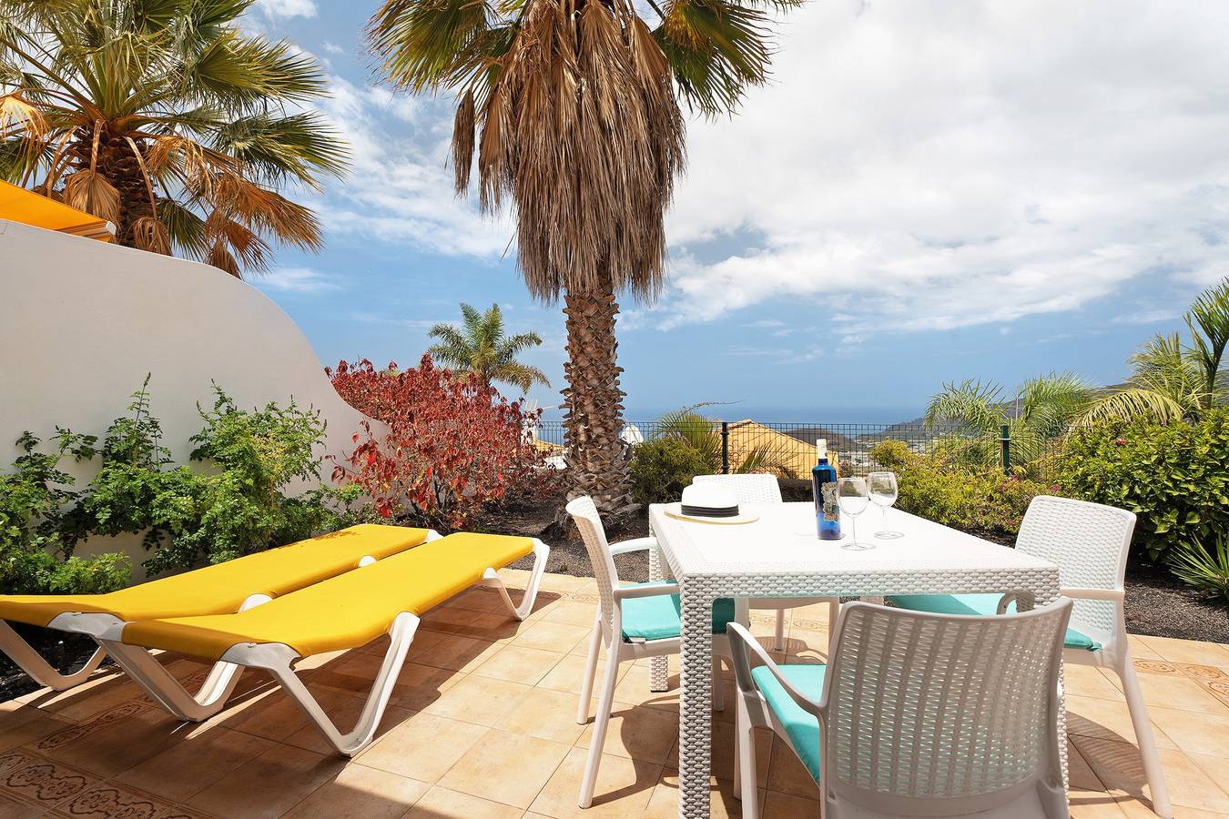 Ferienhaus 'Villa Verde Superior' mit Meerblick, Wlan und Klimaanlage in Dos Pinos, El Paso
