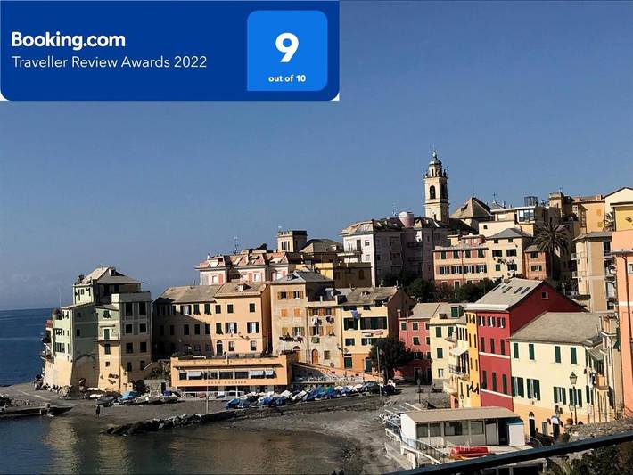 Gîte pour 4 personnes, avec jardin et vue à Bogliasco