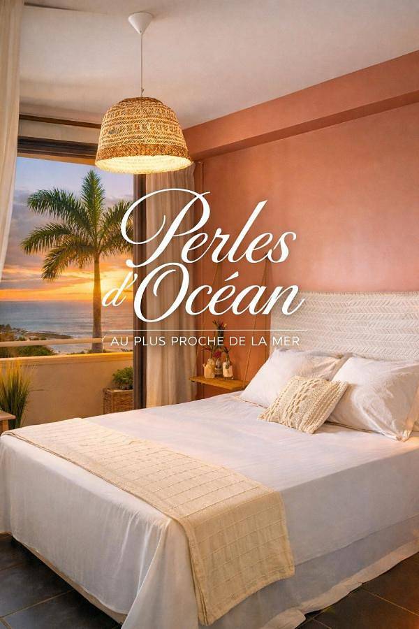 Gîte pour 2 personnes, avec balcon et vue dans Plage de Saint-Leu