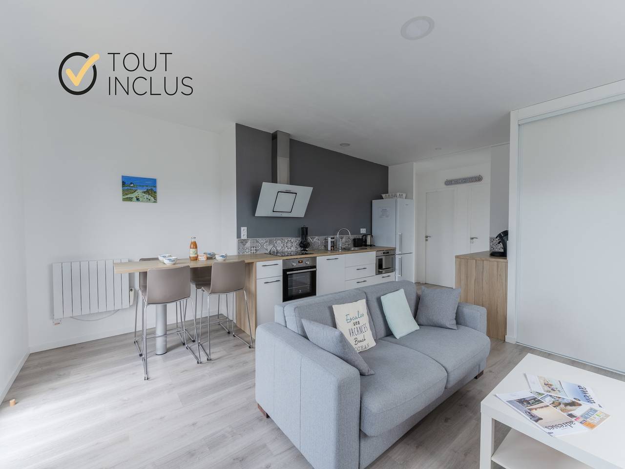 Apartamento entero, Apartamento en Ploudalmézeau Treompan in Ploudalmézeau, Región de Brest