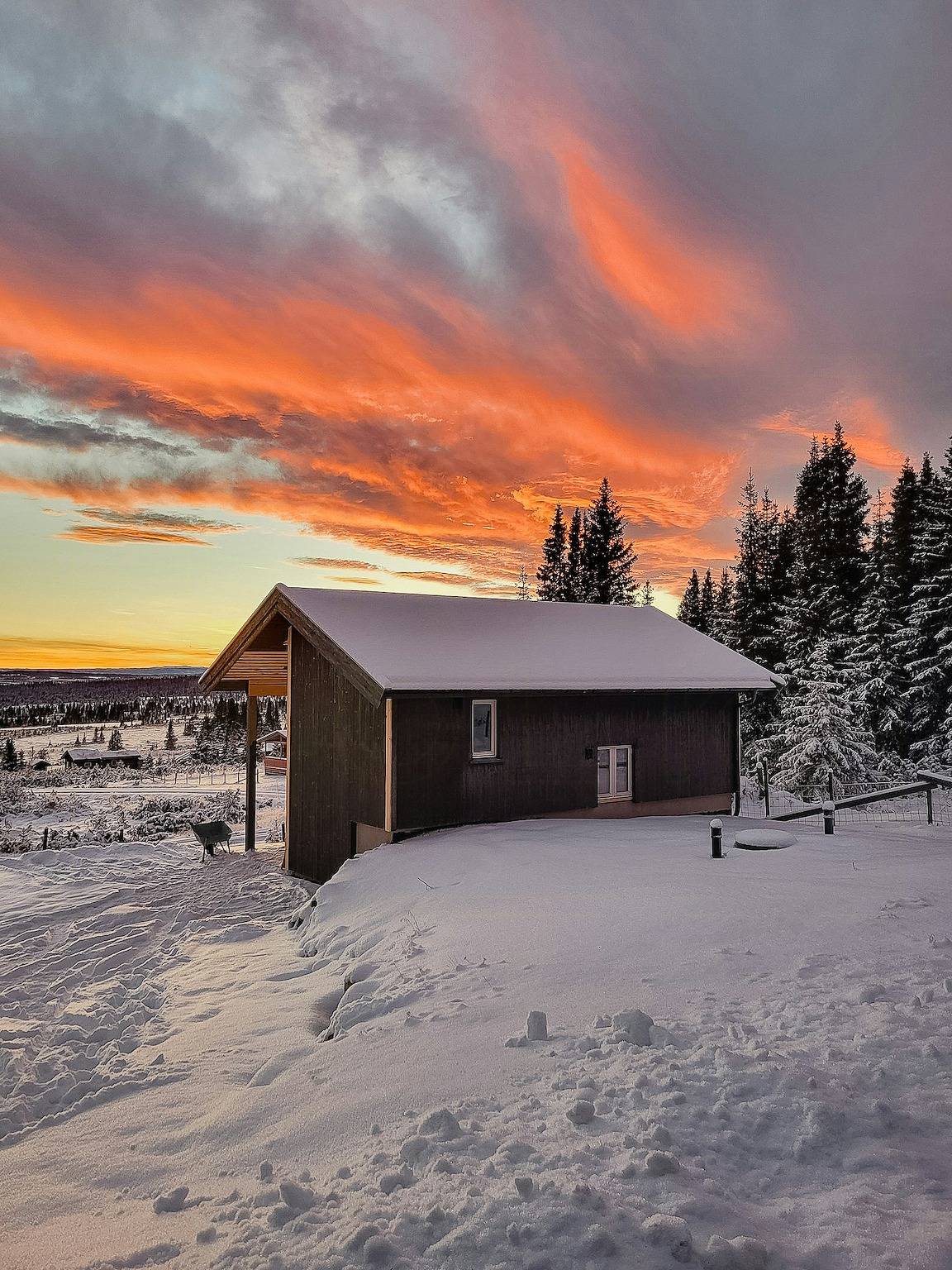 Koselig hytte ved Gribbe med alpint i nærheten in Nord-Aurdal 