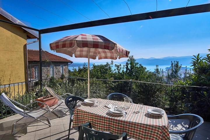 Ferienhaus für 4 Personen, mit Terrasse und Garten sowie Ausblick und Seeblick
