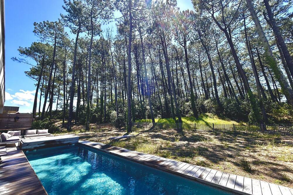 Nouvelle annonce /Villa contemporaine neuve avec piscine de 12x 3 vue Foret in Seignosse Océan, Seignosse