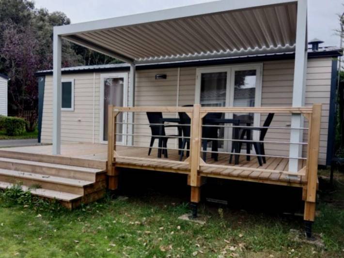 Camping Domaine du Collet - Mobilheim 4 personen - Mobilheim Premium 2 Zimmer 4 Personen in Les Moutiers-en-Retz, Côte de Jade