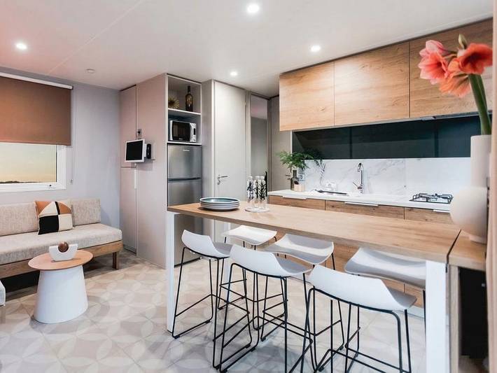 Mobil home pour 6 personnes, avec bassin pour enfant ainsi que piscine et sauna au Le Crotoy - 3