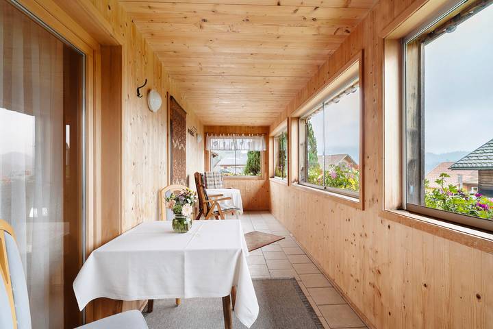 Zimmer für 2 Personen, mit Garten und Balkon im Bregenzerwald